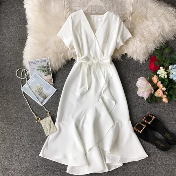 Casual store ruffle dress