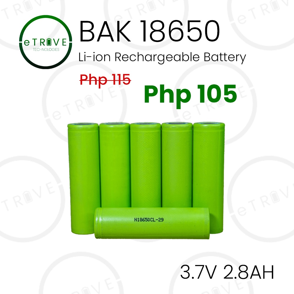 BAK Li-ion Rechargeable Battery 18650