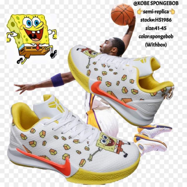 Kobe cheap spongebob shoes