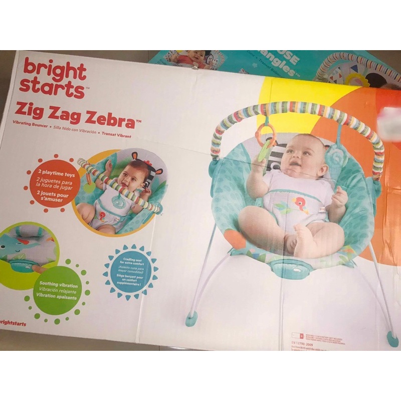 Bright starts store zig zag zebra