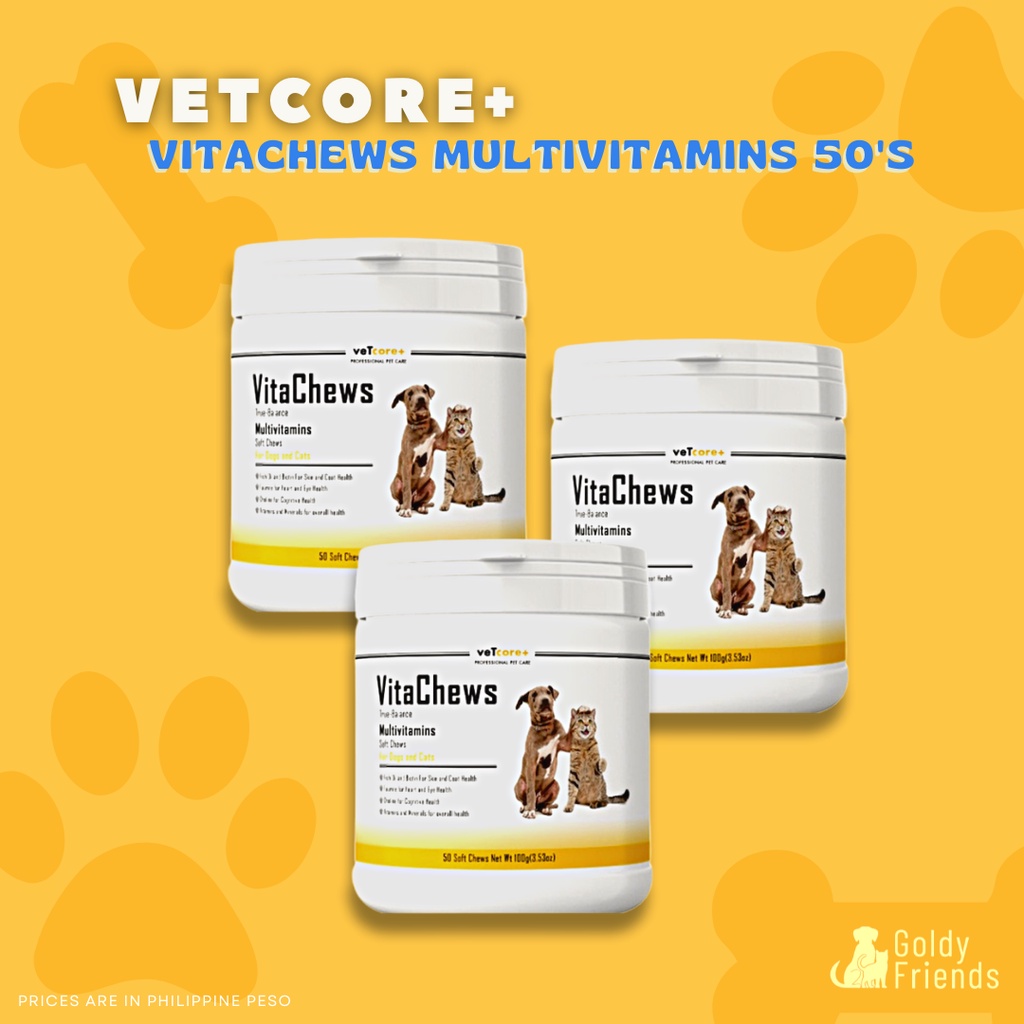 Vetcore VitaChews Multivitamins for Dogs and Cats 50 150 Chews