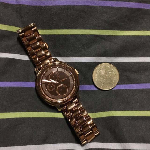 Fossil watch bronze best sale