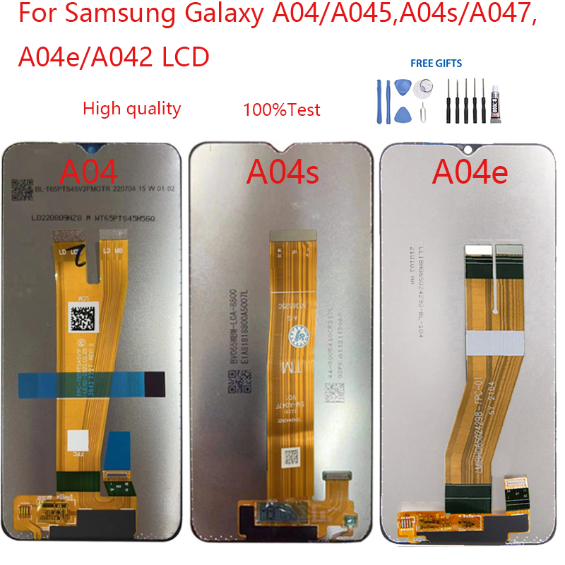 For Samsung Galaxy A04 A04e A04s LCD Display Touch Screen