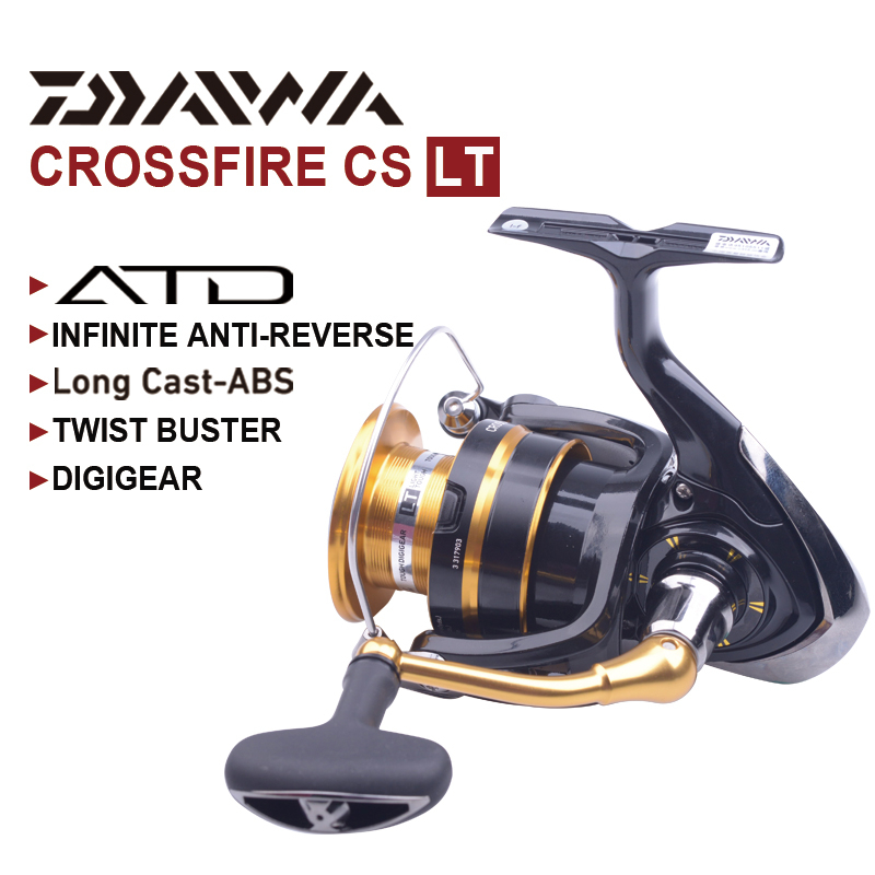 2023 NEW DAIWA CROSSFIRE CS LT 1000-6000 3BB Gear Ratio 5.2/5.3/5.7/6.2:1  Metal Spool Daiwa Spinning Fishing Reels Fishing Wheel