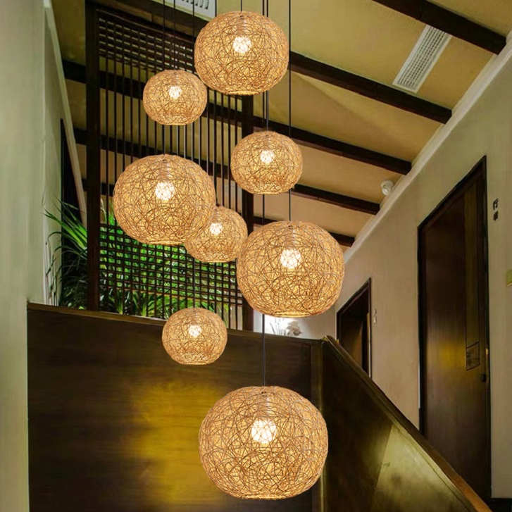 Rattan chandelier store