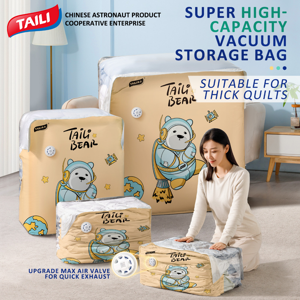 No Need Pump Vacuum Bags Large Plastic Storage Bags for Storing
