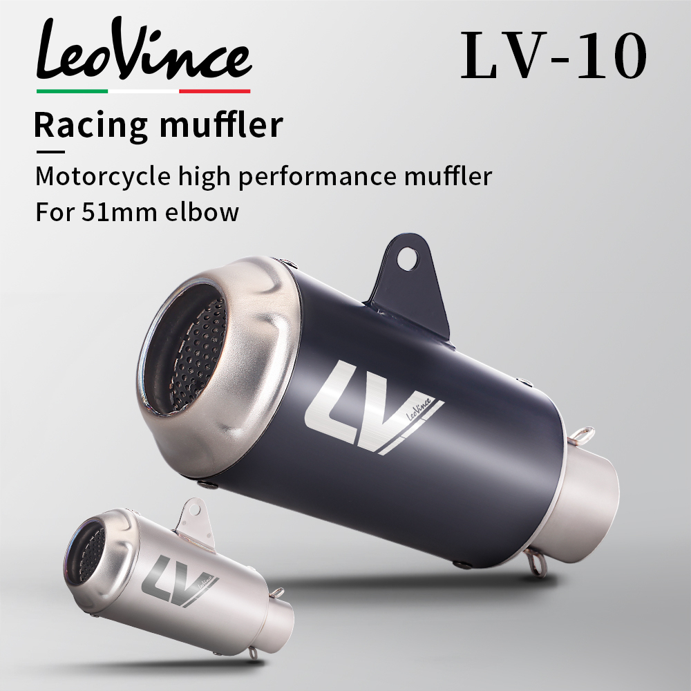 51mm Motorcycle Escape Muffler Modified LeoVince LV-10 Exhaust