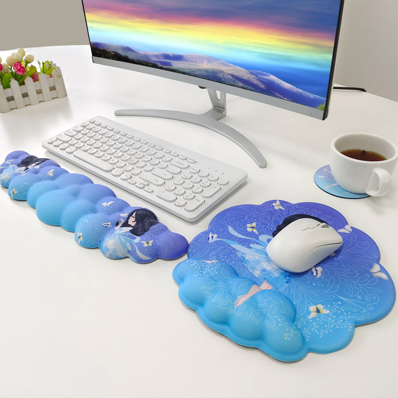 Mouse Pad Wrist Rest Support Ergonomic Comfort Mat Non-Slip PC Laptop  Computer☍