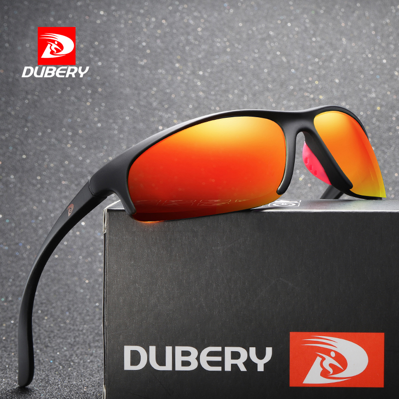 DUBERY Brand Design Square Semi Rimless Polarized Sun Glasses For Men  Luxury Vin