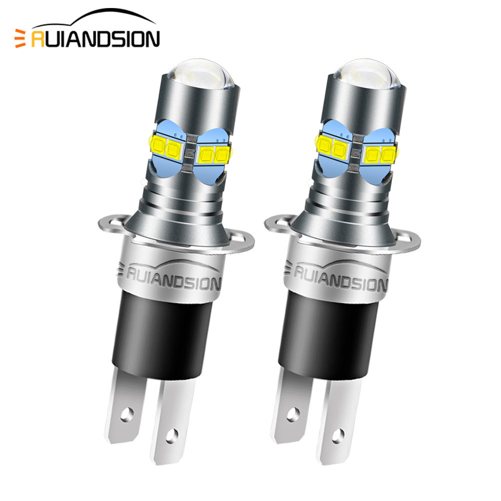 SNGL H3 Yellow LED Fog Light Bulbs 3000k Extremely Bright High Power DRL or  Fog Light Lamp Replacement 3600LM 2pcs