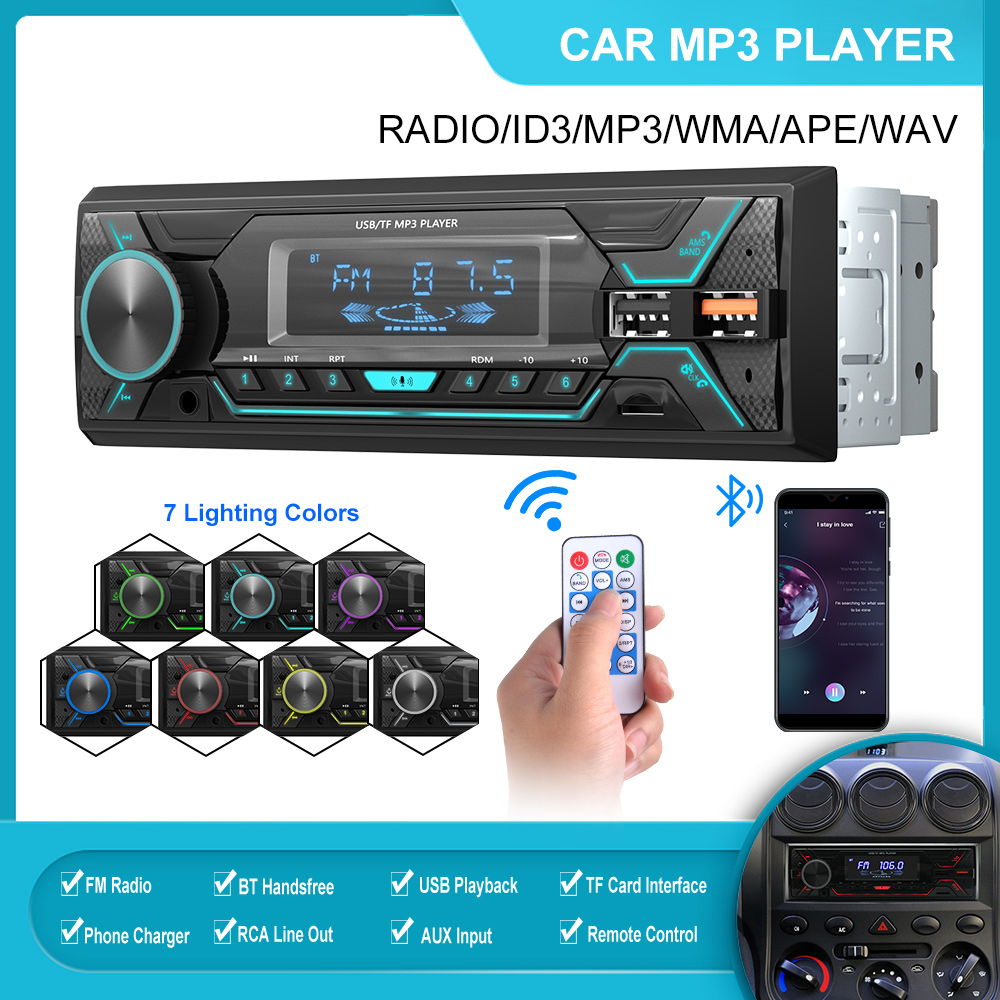 Andven Car Stereo Bluetooth, 4x60W FM Radio Receiver / MP3 Media