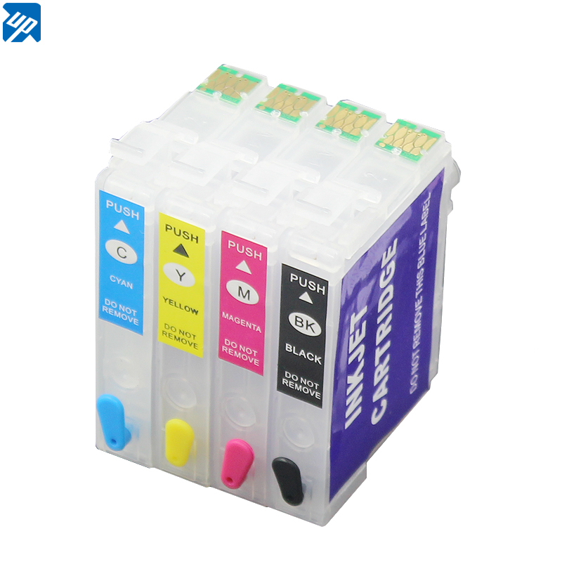 4Pcs Ink Cartridges, Inkjet Cartridge Printer Accessories, with 4 Color of  Black Cyan Magenta Yellow, for XP 235 XP 245