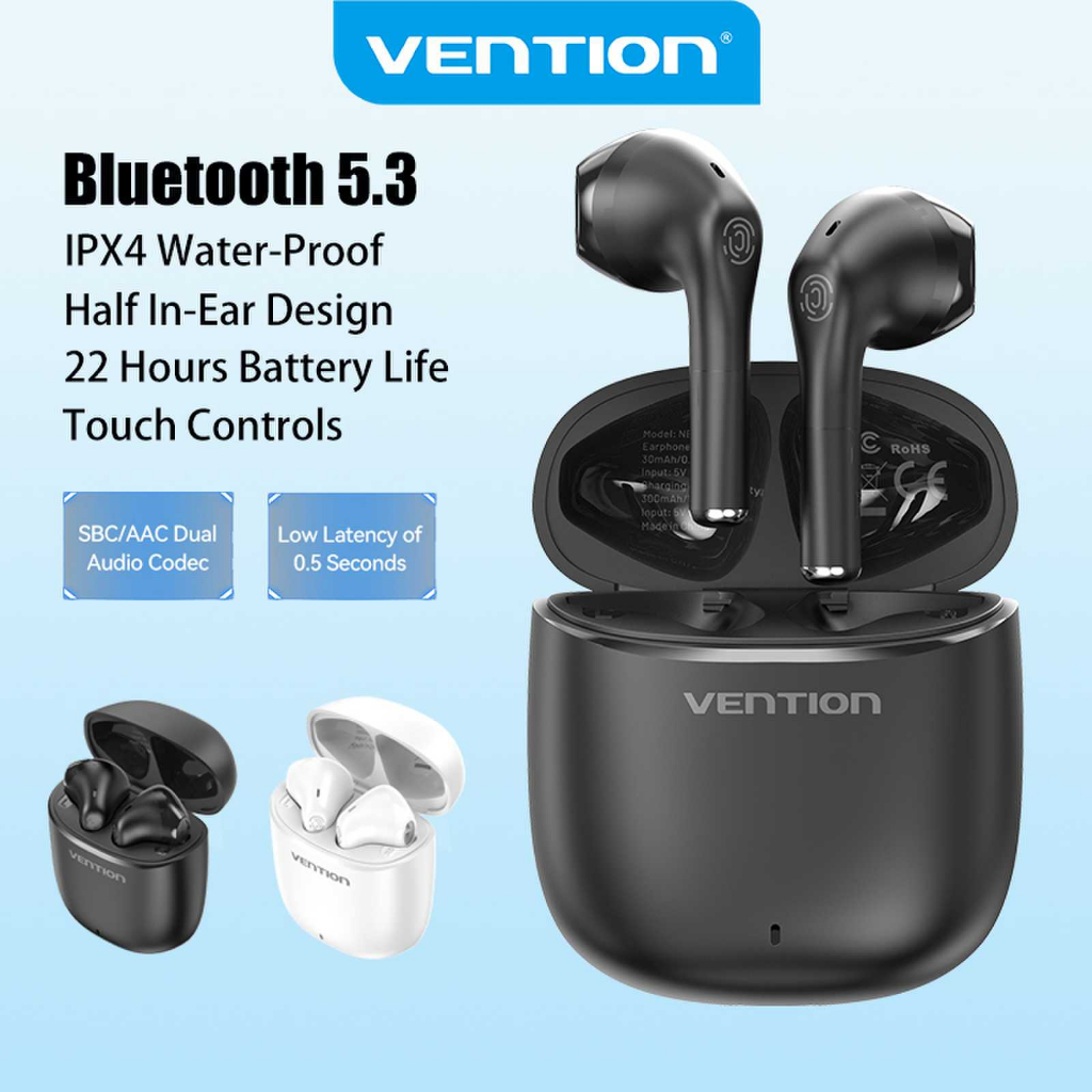 Vention TWS Wireless Earbuds Bluetooth Earphone 5.3 Stable