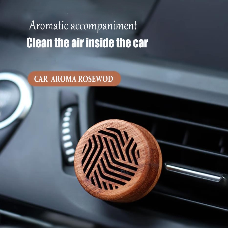 Wooden Aromatherapy Essential Oil Diffuser Car Vent Clip