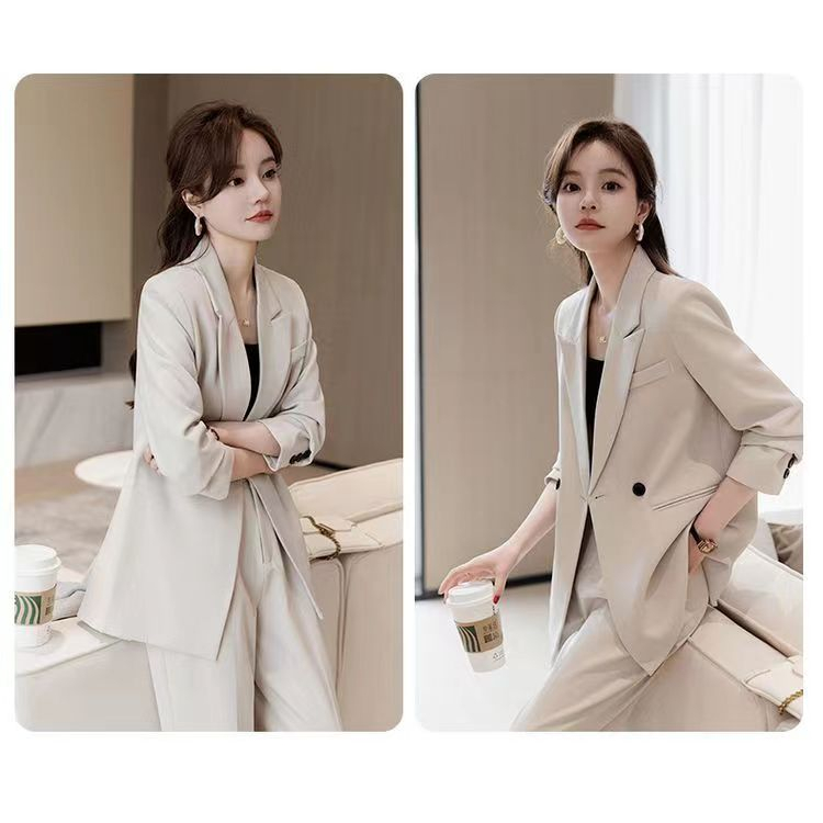 Elegant Suit Women Blazer + Pants Suits Casual Office Suits