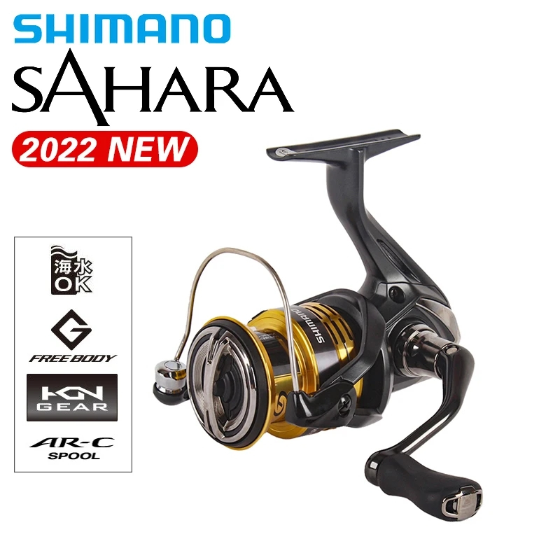 2022 SHIMANO SAHARA FJ 1000 2500 C3000 4000XG Spinning Fishing Reel AR-C  Spool SILENTDRIVE HAGANE Gear Saltwater Fishing Tackle