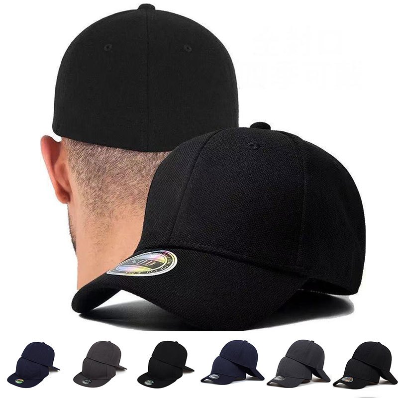 Pure Color Breathable Men Baseball Cap Fitted Closed Full Cap Women Outdoor Sun Protection Sports Golf Caps Trucker Hats Shopee Philippines