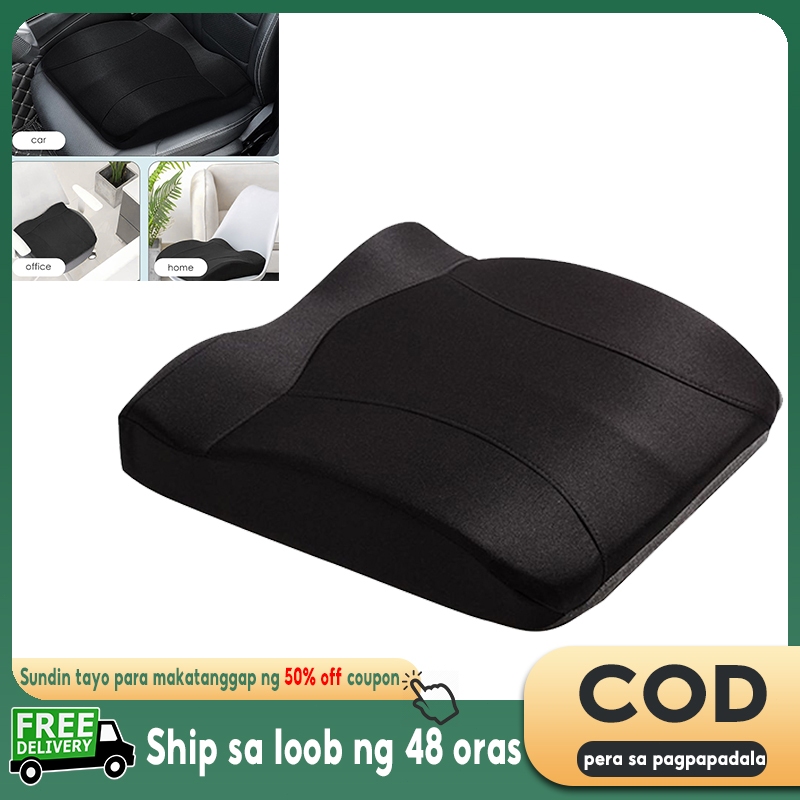 Car Booster Seat Cushion For Driver Hip Pain Raised Memory Foam Height Protector Washable Cover Short People Pad Mats Shopee Philippines