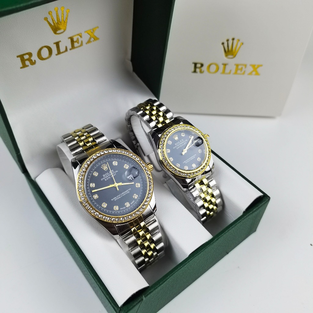 Rx couple watch fashion trend pairing wristwatch couple watch. Two quartz watches with steel bands Shopee Philippines