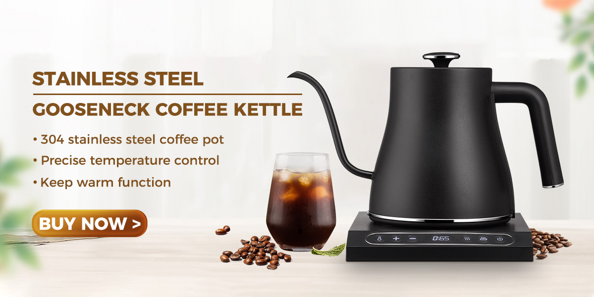 Kettle Black Electric Gooseneck 0.8L - Timemore - Espresso Gear