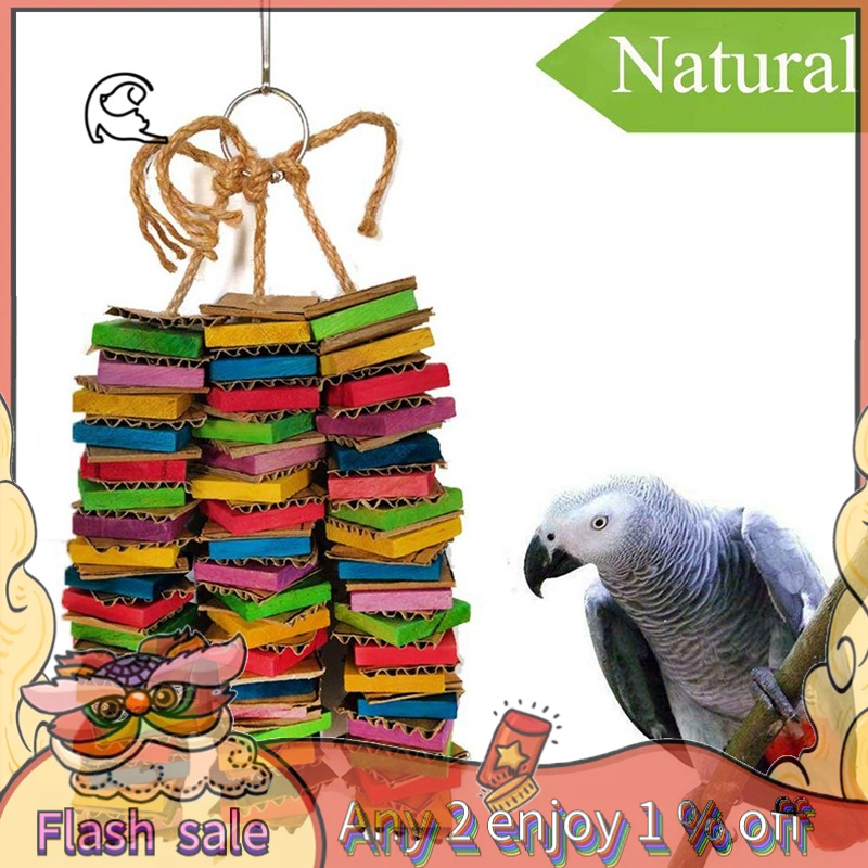 Parrot Toys for Large Birds Cardboard Big Bird Toys African Grey