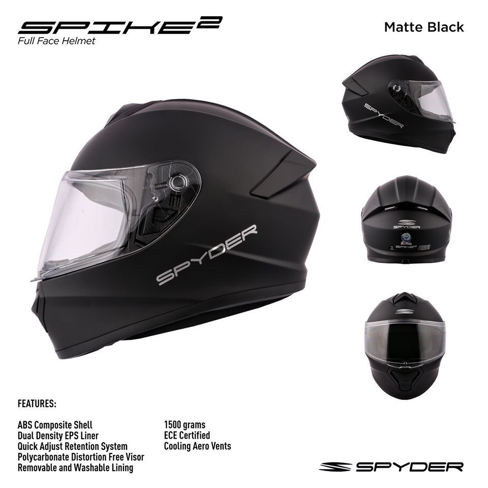 Spyder helmet sale matte black