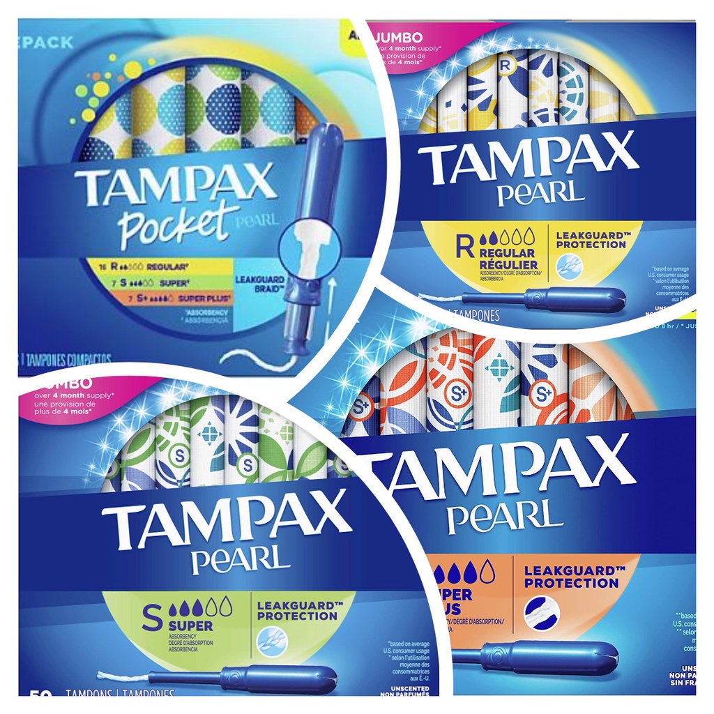 Tampax Pearl Super Absorbency Tampon 96pcs