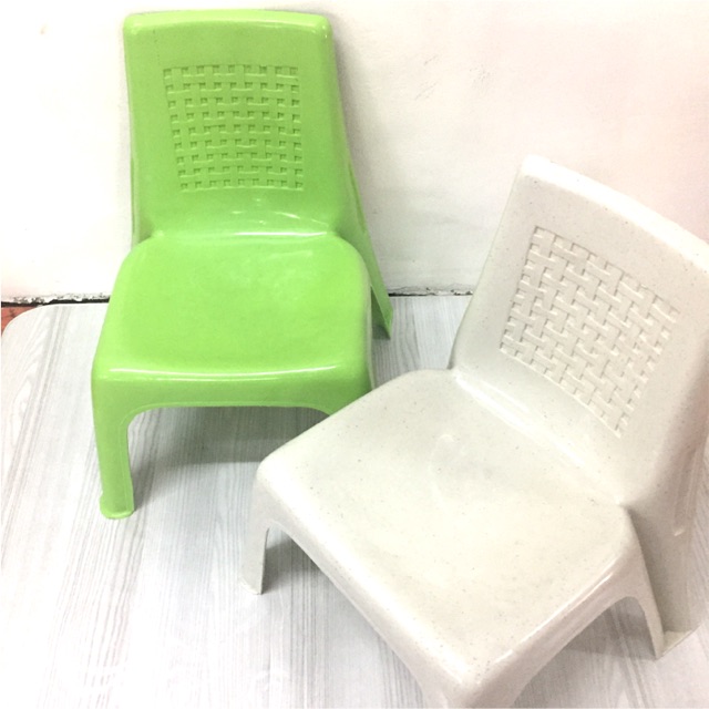 Kids plastic chair plain rubberize Shopee Philippines