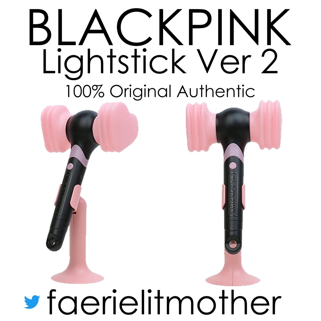 ONHAND BLACKPINK Lightstick Version 2+ Cradle + Strap, 100% Authentic  Original