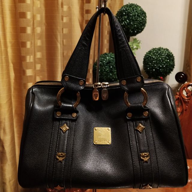 Mcm discount black handbag