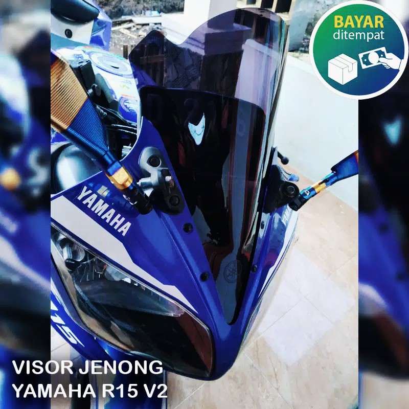 Yamaha r15 v2 sales windshield