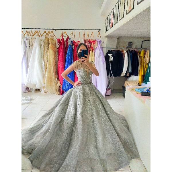 Silver gown cheap for debut