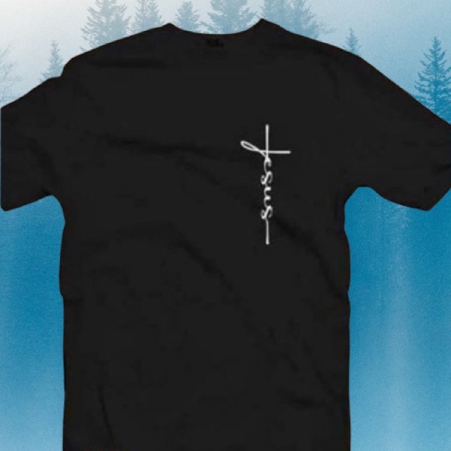 jesus printed t shirt