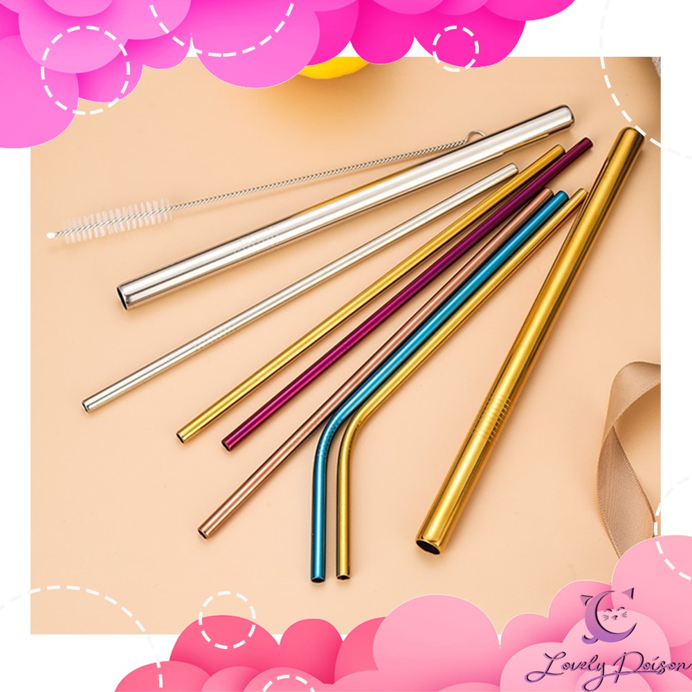 1pc Stainless Steel Heart Straw(Rose Gold), Reusable Stainless Steel  Drinking Straws ,Creative Romantic Pink Straw For Daily, for Tumblers  Beverage Drinks Milkshake Cocktails