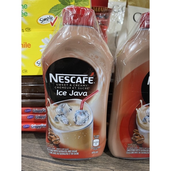 Nescafe Ice Java Coffee Syrup 470ml - Pack of 2 - Imported from Canada 