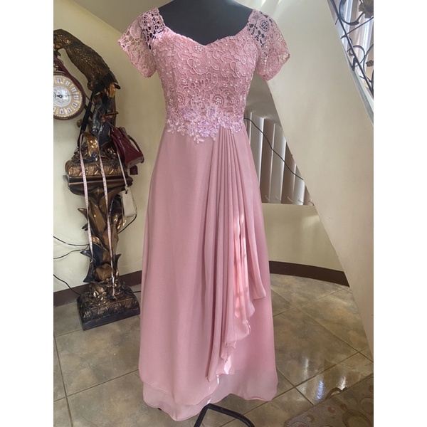 Old rose gowns for mother sale of the bride