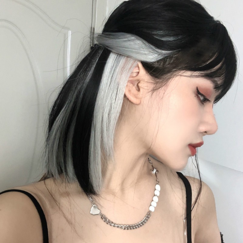 Short straight clearance hair color