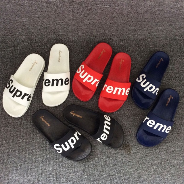 Supreme slippers price on sale