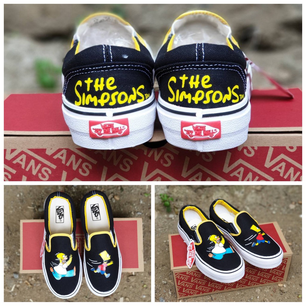 Vans simpsons best sale slip ons