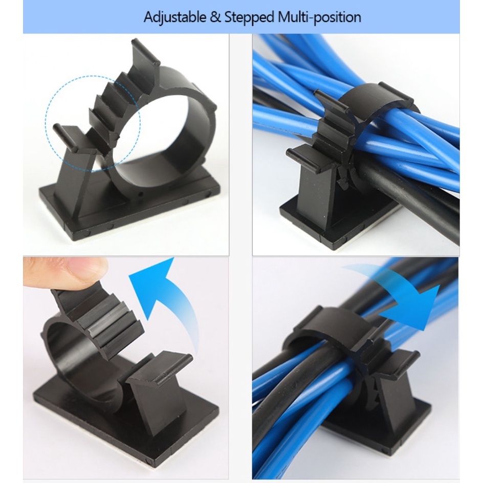 Adjustable cable online clips