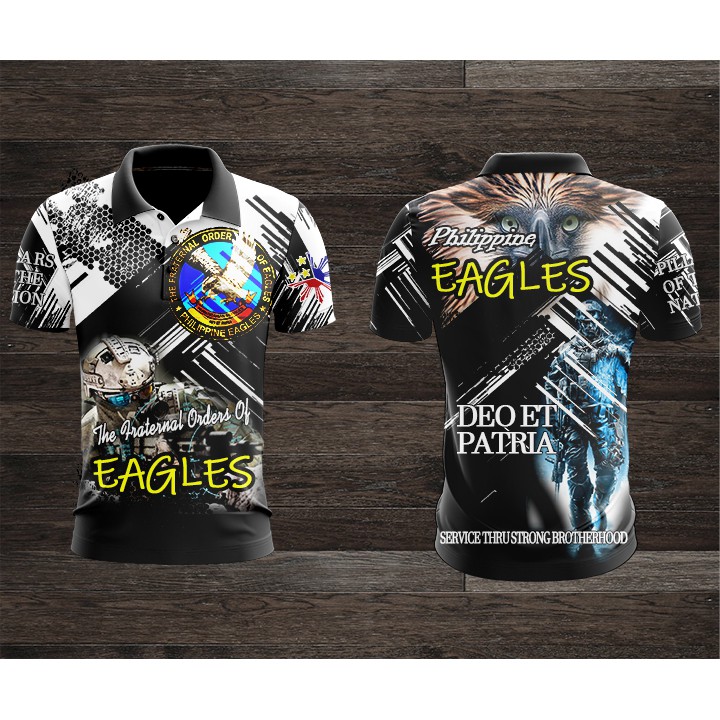 The Fraternal Order of Eagles Shirt Full Sublimation Green Blue Red