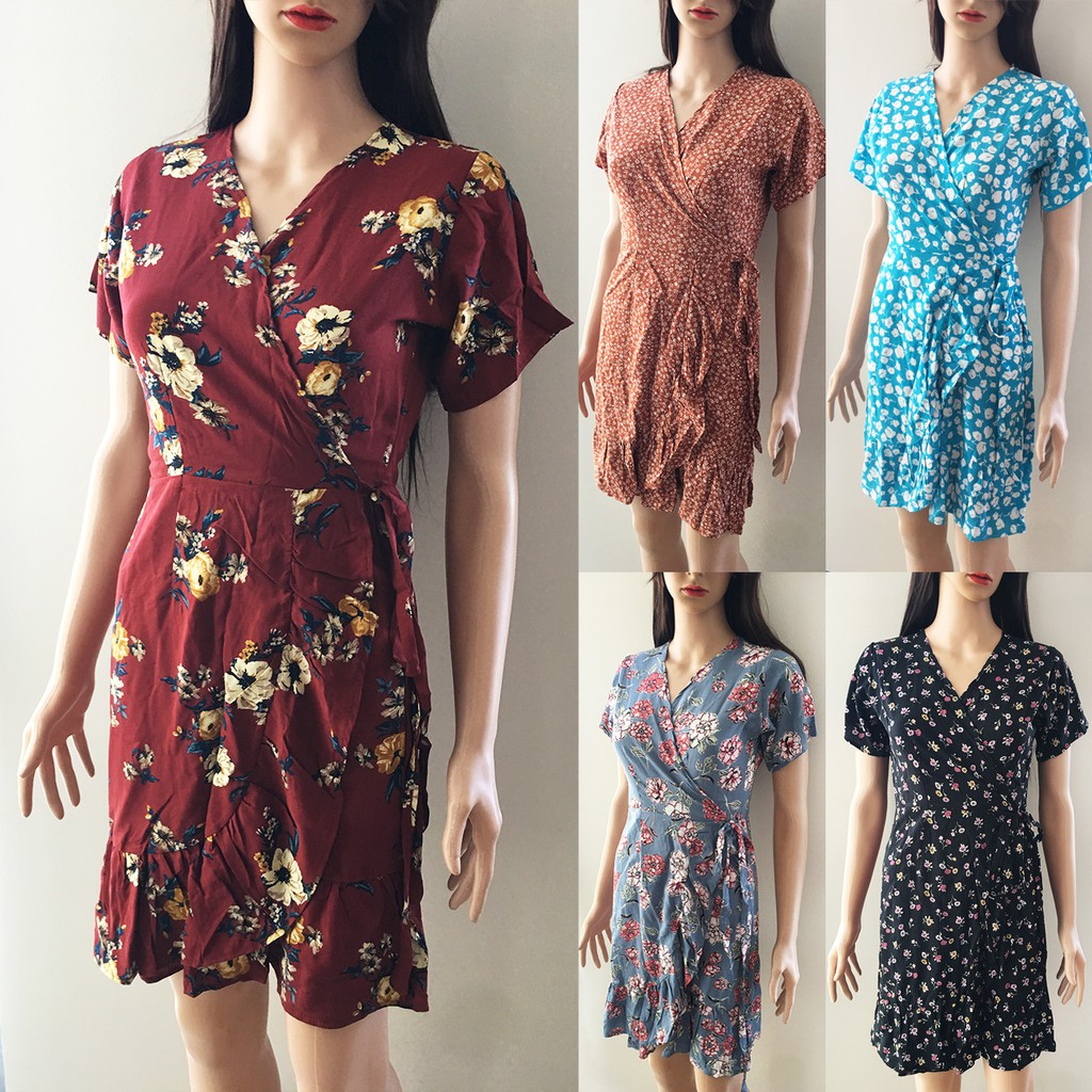 Shopee wrap dress on sale