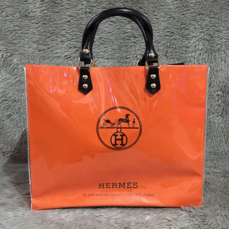 Plastic store birkin bag