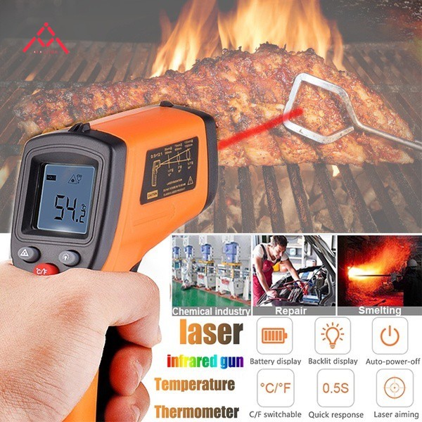 GM320 Non-Contact 12:1 Digital Infrared IR Thermometer Laser Temperature Gun  Tester estacion meteorologica termometro digital