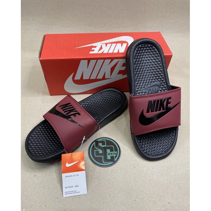 Nike cheap benassi maroon