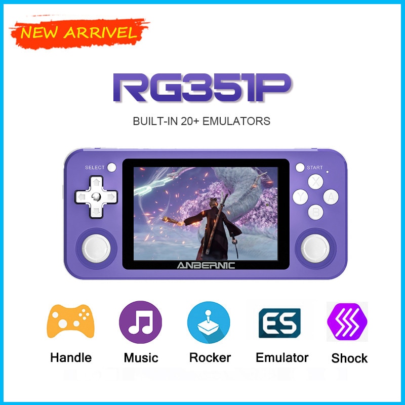 RG351V ANBERNIC Handheld Game Player Retro Game Console RK3326 Wifi Online  IPS Screen Portable Opendingux Game Consola - AliExpress