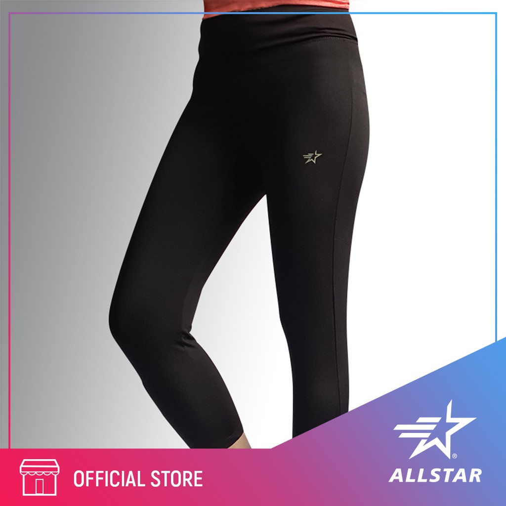 ALLSTAR Sports 3/4 Legging Pants BLACK/BLACK