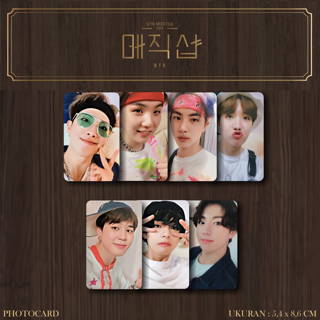 Photocard] Bts 5th Muster 2018 Magic Shop - Unofficial | Shopee