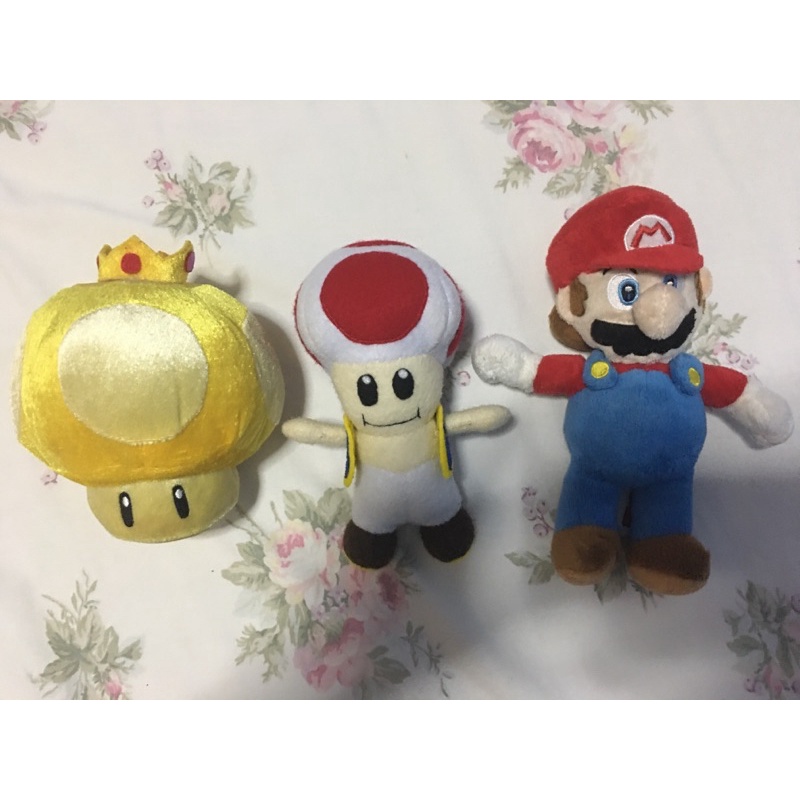 Super Mario plush Toad plush Gold Mushroom Plush