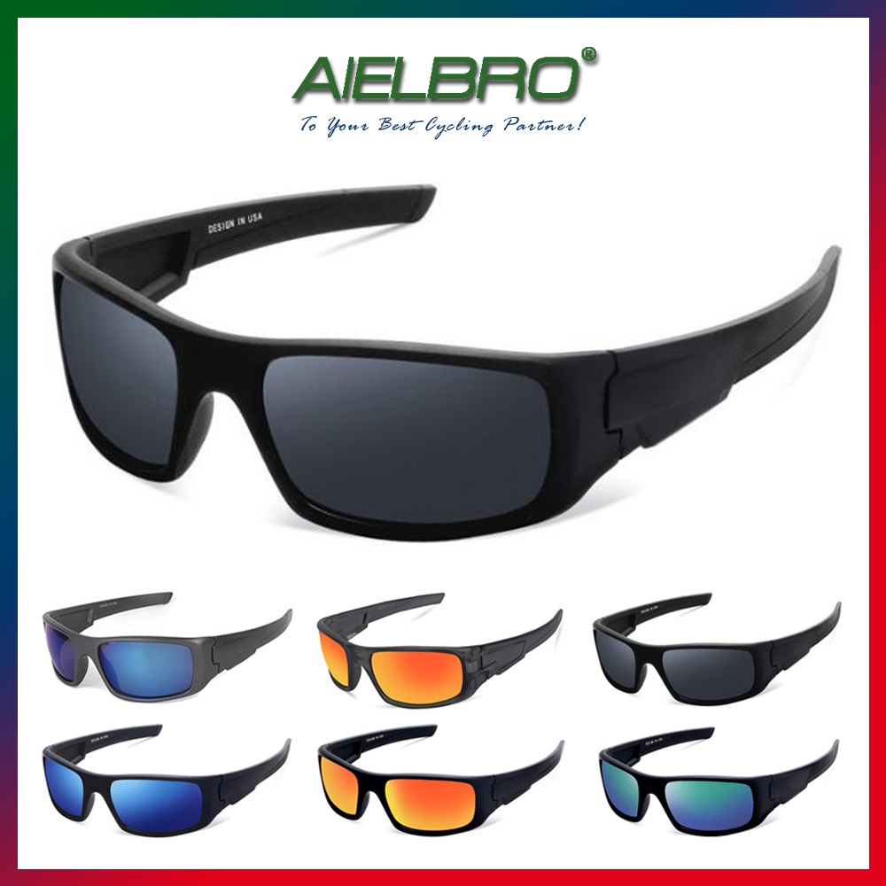 Buy AIELBRO Male Bicycle Sunglasses Cycling Glasses Polarized